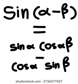 Math Classroom Trigonometry Ratios in Charcoal Writing