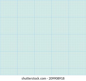 Math concept with sheet of blue graph paper background