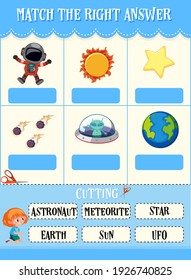 Math count number worksheet illustration