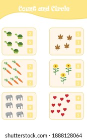 math counting worksheet for kids