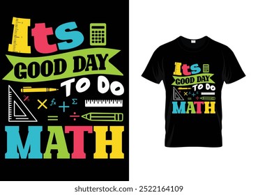 Math Creative Typography T-shirt Design
