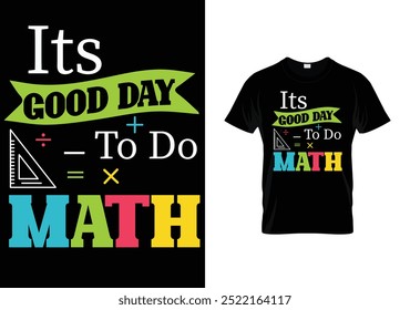 Design de camiseta de tipografia criativa de matemática
