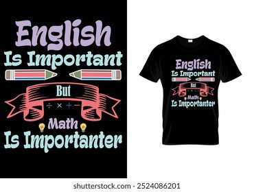  Math Creative Typography  T-shirt Design