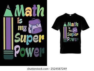  Math Creative Typography T-shirt Design