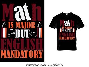  Math Creative Typography T-shirt Design