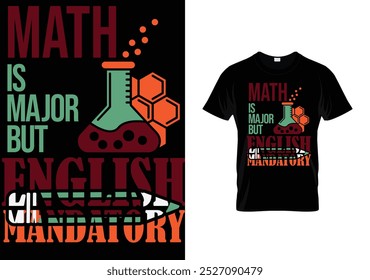  Math Creative Typography T-shirt Design