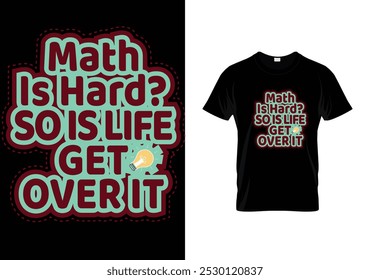  Math Creative Typography T-shirt Design