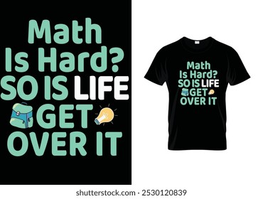  Math Creative Typography T-shirt Design