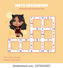 Rompecabezas entre matemáticas. Adición y sustracción.