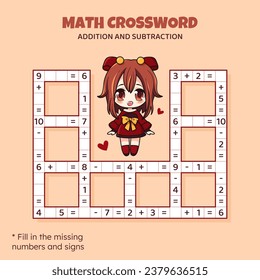 Rompecabezas entre matemáticas. Adición y sustracción.