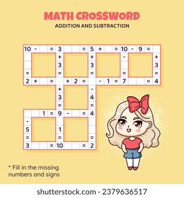 Rompecabezas entre matemáticas. Adición y sustracción.
