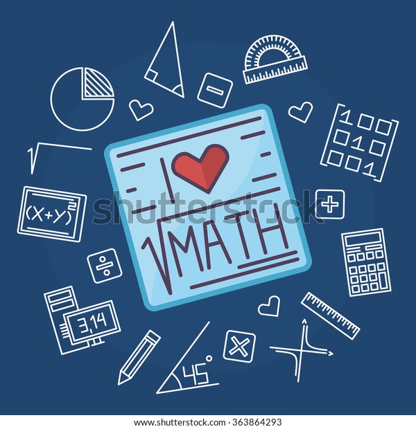 Math Education Background Design Vector Mathematics Stock Vector ...