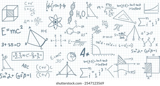 math education symbols vector design isolated white background