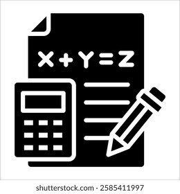 Math Equations Icon Element For Design