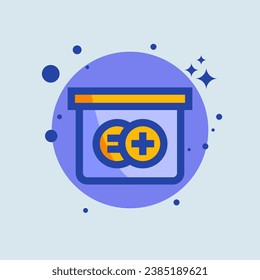 Math flat illustration. Education signs vector illustration.