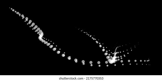Math flow template for presentation. Light-emitting lines highlighting regularity space of particles. Ordered sinusoidal science. Processing a large data stream. Disappearing magical mysterious spots.
