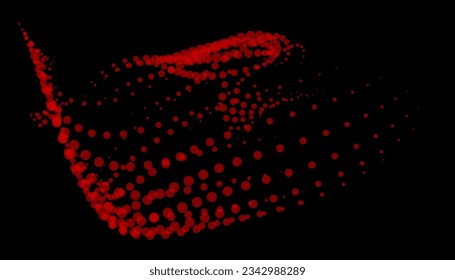 Math flow template for presentation. Light-emitting lines highlighting regularity space of particles. Ordered sinusoidal science. Processing a large data stream. Disappearing magical mysterious spots.