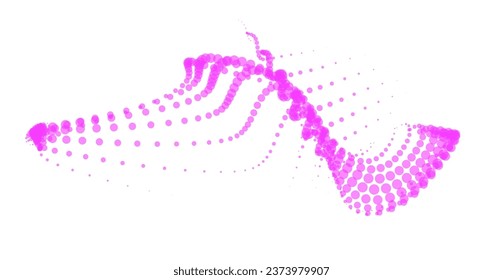 Math flow template for presentation. Light-emitting lines highlighting regularity space of particles. Ordered sinusoidal science. Processing a large data stream. Disappearing magical mysterious spots.
