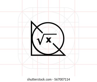 Math Formula, Circle and Triangle Icon