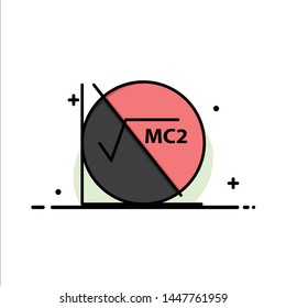 Math, Formula, Math Formula, Education  Business Flat Line Filled Icon Vector Banner Template