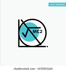 Math, Formula, Math Formula, Education turquoise highlight circle point Vector icon. Vector Icon Template background