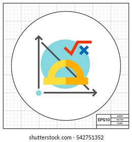 Math Formula and Graph Icon