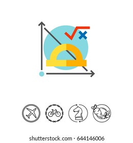 Math Formula and Graph Icon