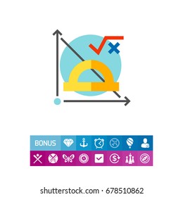Math Formula and Graph Icon