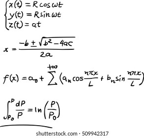 Math formulas