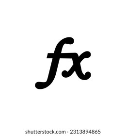 Math formulas and math icons symbol