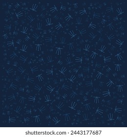 Math function graph concept blue seamless pattern background
