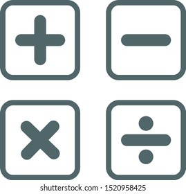 Math function icon. Vector illustration