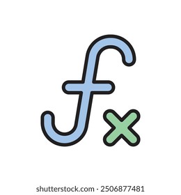 Math Function Icon Vector Illustration