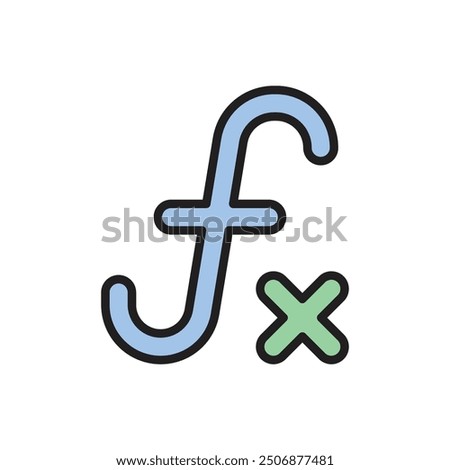 Math Function Icon Vector Illustration