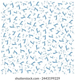 Math function symbol. Mathematical function icon. Vector pattern