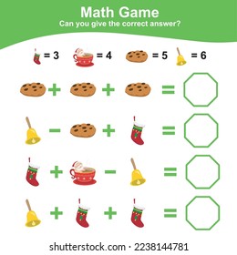 Math game for kids. Counting activity worksheet for children. Educational printable mathematic for preschool. This worksheet is suitable for educating the early age children on how to count well. 