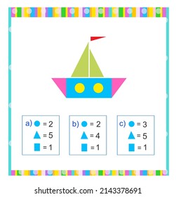 Juego de matemáticas para los kıds. Necesita encontrar la respuesta correcta. Hoja de trabajo de práctica. Ilustración vectorial. Diseño de estilo plano.(La respuesta es una).