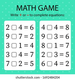 Math Games Images, Stock Photos & Vectors | Shutterstock