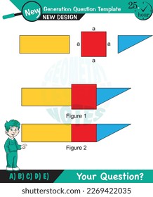Math, Geometric shapes, mathematics, polygon, field calculation, field problems, exam question, for teachers, editable, eps