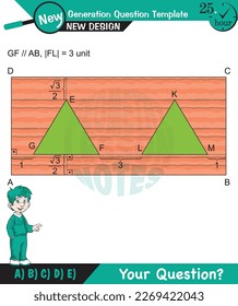 Math, Geometric shapes, mathematics, polygon, field calculation, field problems, exam question, for teachers, editable, eps