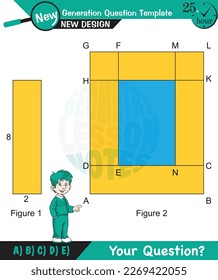 Math, Geometric shapes, mathematics, polygon, field calculation, field problems, exam question, for teachers, editable, eps
