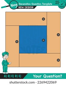 Math, Geometric shapes, mathematics, polygon, field calculation, field problems, exam question, for teachers, editable, eps