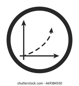Math graphic with coordinates symbol sign simple icon on background