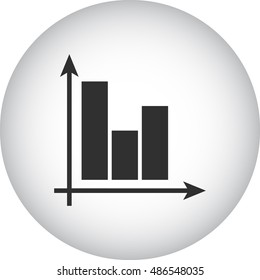 Math graphic with coordinates symbol sign simple icon on background
