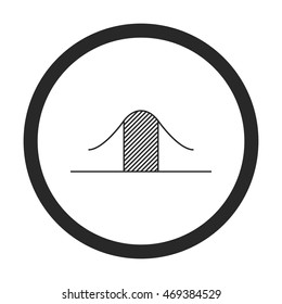 Math graphic symbol sign simple icon on background