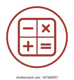Math  Icon. Flat design.