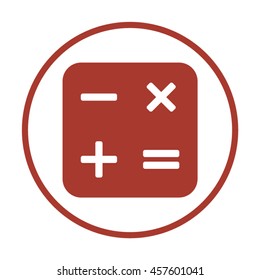 Math  Icon. Flat design.