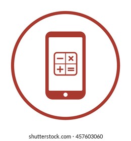 Math  Icon. Flat design.