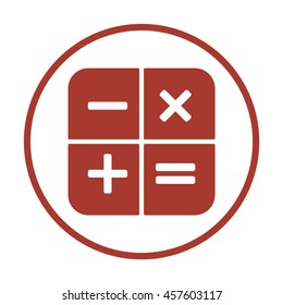 Math  Icon. Flat design.