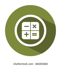 Math  Icon. Flat design.